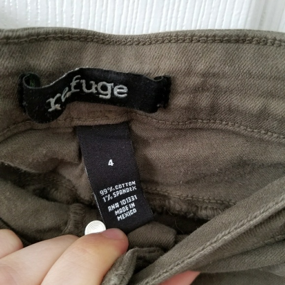 High-waisted green skinny jeans - Picture 3 of 3